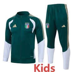 2026 Italy Green Kids Tracksuit