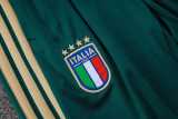 2026 Italy Green Kids Half Pull Tracksuit
