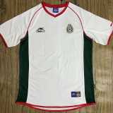 2002 Mexico Away White Retro Soccer jersey