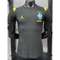 2026 Brazil Black Player Training Shirts