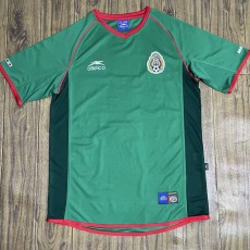 2002 Mexico Home Green Retro Soccer jersey