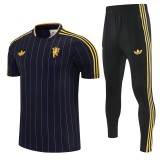 26/27 Man Utd Black Short shirts and Long trousers Tracksuit
