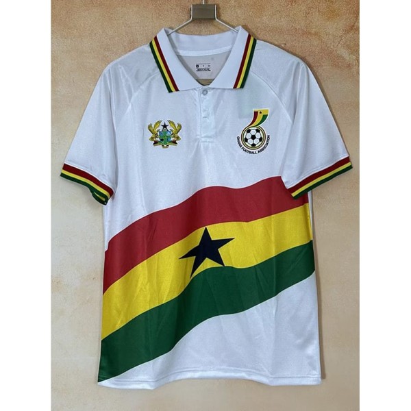 2026 Ghana White Green Yellow Red Polo Jersey