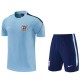 2026 England Light blue Training Shorts Suit