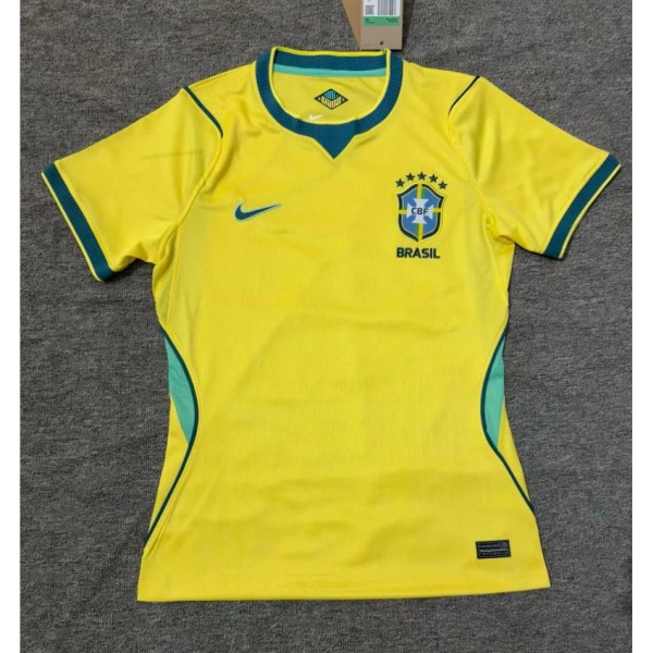 2026 Brazil Home Yellow Fans Women Soccer jersey