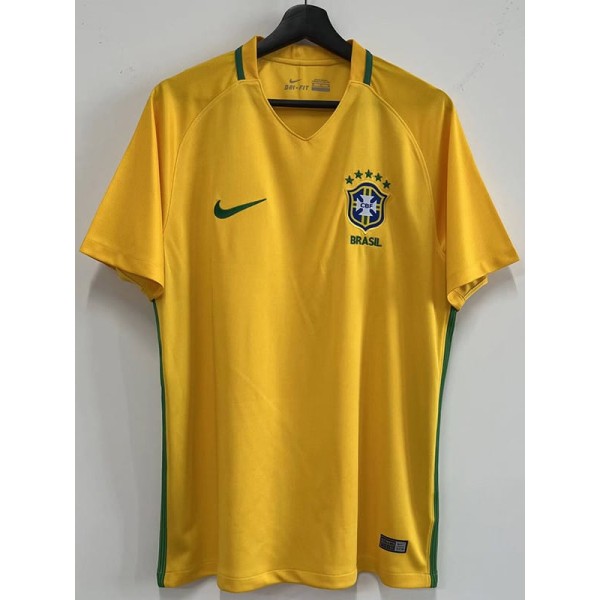 2016 Brazil Home Retro Soccer jersey
