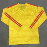 2026 Colombia Home Yellow Fans Long Sleeve Soccer jersey