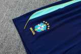2026 Brazil Blue Training Shorts Suit