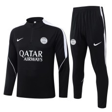 2026/27 PSG Black Half Pull Tracksuit