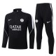 2026/27 PSG Black Half Pull Tracksuit