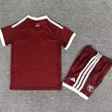 2026 Qatar Home Crimson Fans Kids Soccer jersey
