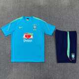 2026 Brazil Blue Training Shorts Suit