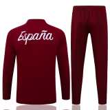 2026 Spain Brown Half Pull Tracksuit
