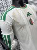 [PLAYER] 2026 Algeria Home White Player Long Sleeve Soccer jersey