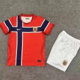 2026 Norway Home Fans Kids Soccer jersey