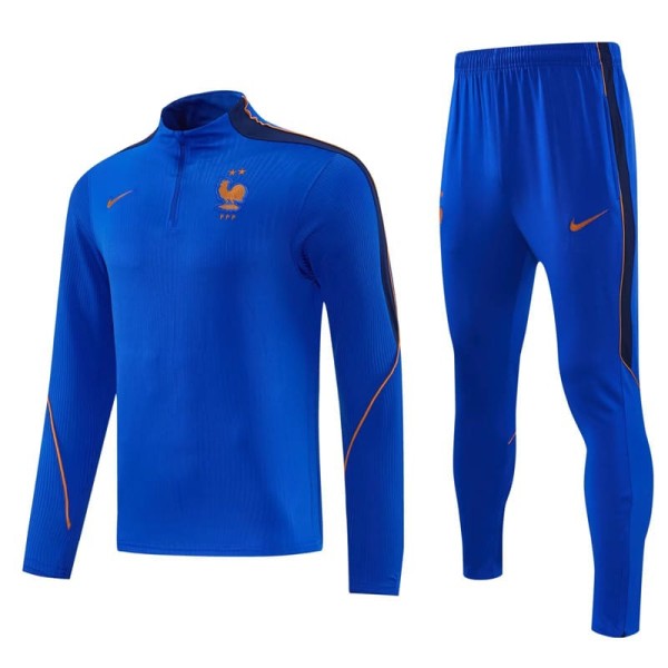 2026 France Blue Half Pull Tracksuit