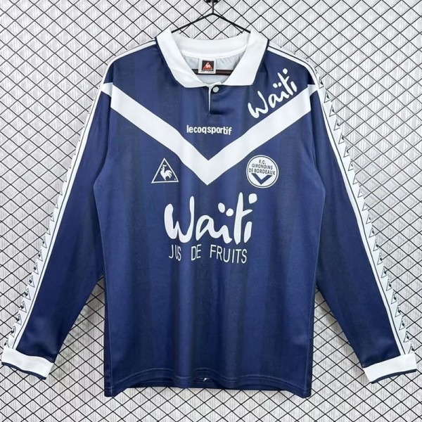 1996/97 Girondins de Bordeaux Home Retro Long Sleeve Soccer jersey