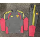 2026/27 Roma Gray Half Pull Tracksuit