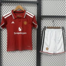 2026/27 Man Utd Home Fans Kids Soccer jersey