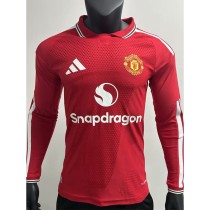 [PLAYER] 2026/27 Man Utd Home Player Long Sleeve Soccer jersey