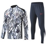 2026 England White Half Pull Tracksuit