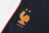 2026 France White Kids Half Pull Tracksuit