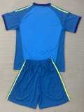 2026 Spain GKL Blue Fans Kids Soccer jersey