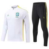 2026 Brazil White Half Pull Tracksuit