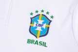 2026 Brazil White Half Pull Tracksuit