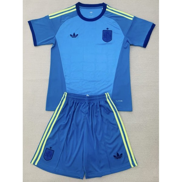 2026 Spain GKL Blue Fans Kids Soccer jersey