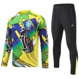 2026 Brazil Green Half Pull Tracksuit