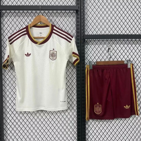 2026 Spain Away Fans Kids Soccer jersey