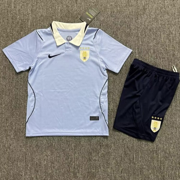 2026 Uruguay Home Fans Kids Soccer jersey