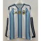 2026 Argentina Home Blue Fans Long Sleeve Soccer jersey