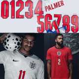 [PLAYER] 2026 England Away Red Player Long Sleeve Soccer jersey