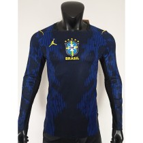 [PLAYER] 2026 Brazil Away Player Long Sleeve Soccer jersey