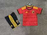 2026 Belgium Home Fans Kids Soccer jersey