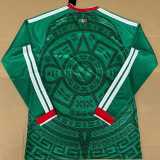 2026 Mexico Home Green Fans Long Sleeve Soccer jersey