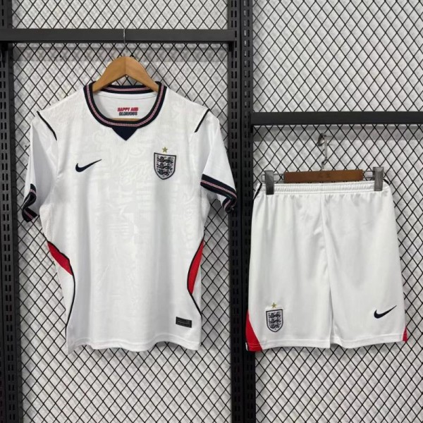 2026 England Home White Fans Kids Soccer jersey