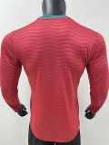 [PLAYER] 2026 Portugal Home Red Player Long Sleeve Soccer jersey