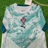 2026 Portugal Away Aqua Fans Kids Soccer jersey