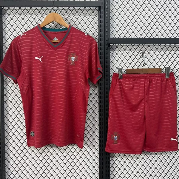 2026 Portugal Home Fans Kids Soccer jersey