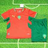 2026 Morocco Home Fans Kids Soccer jersey