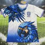 2026 Brazil White Blue Training Shirts