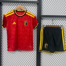2026 Belgium Home Fans Kids Soccer jersey
