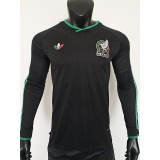 [PLAYER] 2026 Mexico 3RD Black Player Long Sleeve Soccer jersey