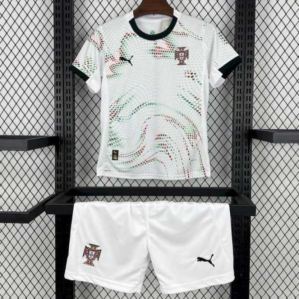 2025 Portugal Away Fans Kids Soccer jersey