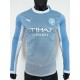 [PLAYER] 2026/27 Man City Home Player Long Sleeve Soccer jersey