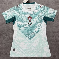 2026 Portugal Away Aqua Fans Women Soccer jersey