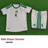 [PLAYER] 2026 Algeria Home White Player Kids Soccer jersey